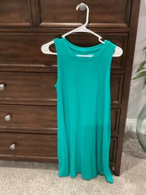 Time and tru Sleeveless Teal swing dress
